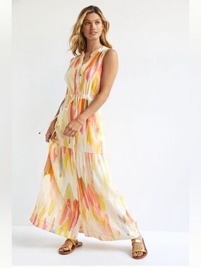 Maeve Deco Maxi Shirtdress